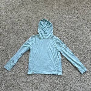 NWOT abercrombie kids Girls Size 13/14 Active Light Blue Hoodie